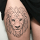 lion tattoos girl