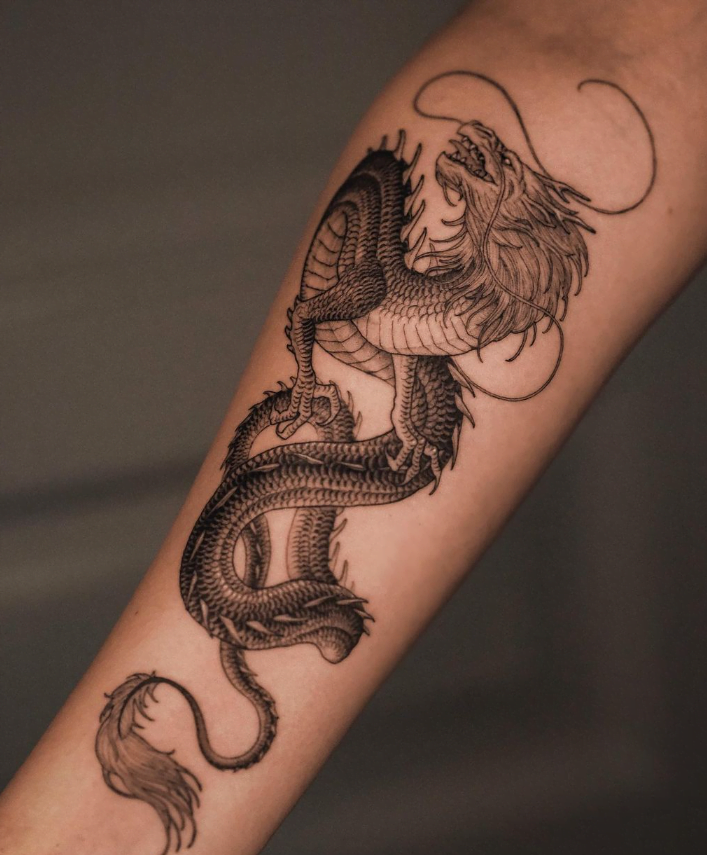 Spiritual Dragon Tattoo